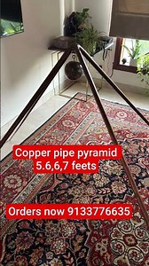 copper pipe pyramid 6 feet 9133776635#pyramid #copperpyramid #copper#orderonline