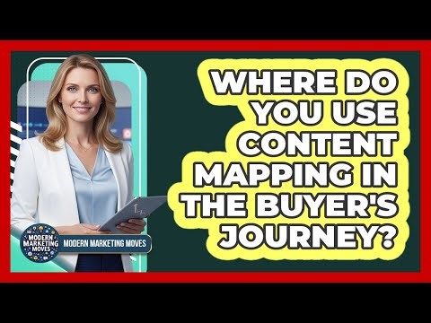 Where Do You Use Content Mapping In The Buyer's Journey?
