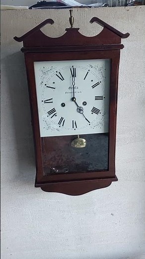 Stary zegar ścienny Junghans Genfa 1949r sprawny film gongu E242