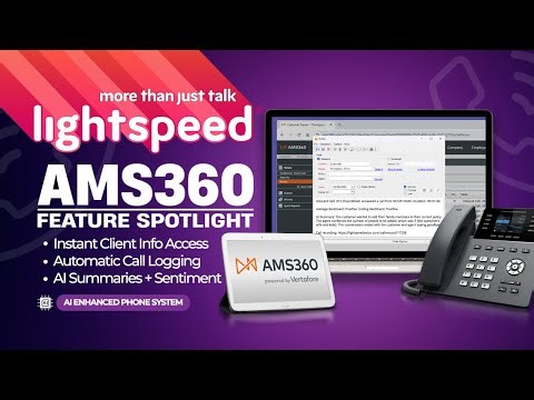 Lightspeed Voice + AMS360 | Call Logging and AI Summaries