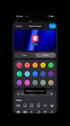 Add Codex to Your Home Screen