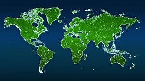 Download World Map Global Technology Hi-Tech Background for free