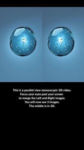 Dollop This is a parallel view stereoscopic 3D video. Focus your eyes past your screen to merge the Left and Right images. You will now see 3 images. The middle is in 3D. Join me on YouTube at BenGGreenberg #3Danimation #stereoscopicvideo #MagicEye #3Dvideo