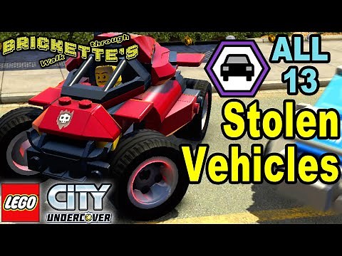 ALL 13 Vehicle Robberies Completed Locations for 13 vehicles and Old Quiang in LEGO City Undercover