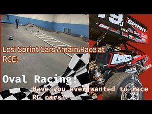 INSANE A-Main Losi 22 Sprint Car Race at RC Excitement! | Indoor Oval RC Action