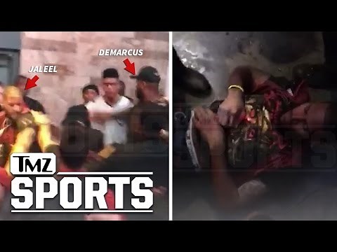 DeMarcus Cousins Brother Tased In Club Fight, DeMarcus Pulled From Melee (New Video) | TMZ Sports