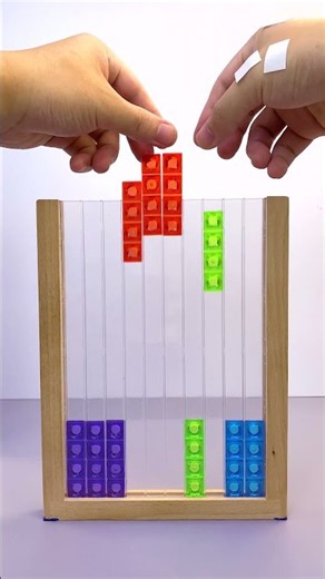 Stunning 3D Tetris Magic Trick #shorts #asmr #asmrsounds #oddlysatisfying #satisfying