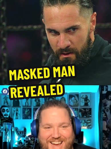 Seth Rollins attacks Logan Paul and reveals himself as the Masked man!!! #wwe #eliminationchamber #prowrestling #loganpaul #sethrollins