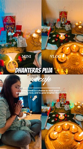 Dhanteras Puja ✨🪔 Diwali vibes #ytshorts #viralvideo #diwali #dhanteras #love #lakshmipuja #viral