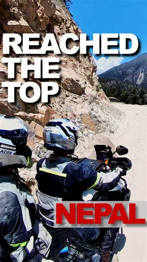 Come on Tilly! The Final Push to Manang 🇳🇵🏍️ #himalayas #motorcycleadventure