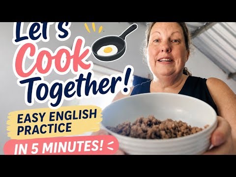 Everyday English in the Kitchen | 5-Minute Lesson | Comprehensible Input
