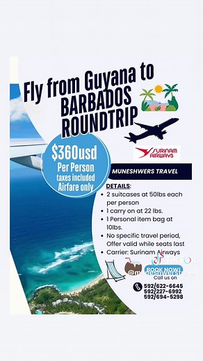 Book your Barbados vacation today and get ready to experience crystal-clear waters, white sandy beaches, and unforgettable island vibes. ☀️ 🇧🇧
