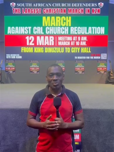 09:00AM | King Dinuzulu, KZN, Durban | 12 MARCH 2026 Calling on believers to rise with courage, remain steadfast in truth, and stand united as we prepare for the March. This is a moment for the Church to be visible, prayerful, and unwavering. Let us gather in peace, strength, and unity, reflecting Christ in both our message and our conduct. Be there. Stand firm. Let your faith be seen. #pastormukhuba #millionviews #2026 #mzansitiktok #Tiktok #christiantiktok #pastor #church #world #gospel #ubn #