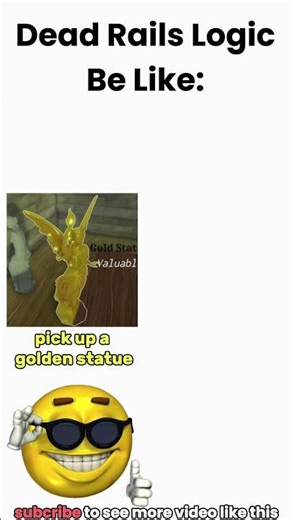 Dead Rails Logic Be Like #deadrails #roblox #meme