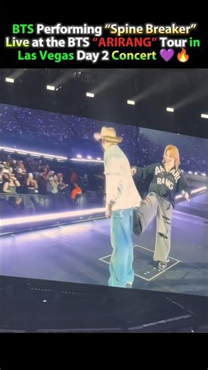 BTS Performs “Spine Breaker” Live in Las Vegas Day 2 💜🔥