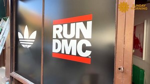 7.7K views · 217 reactions | Ahead of their headlining performance at the Hip-Hop 50 Live Concert, a Run-DMC pop-up opened in New York on Thursday. Designed by Erik Blam II, Creative Director for Run- DMC Brands, the pop-up celebrates both the group’s 40th anniversary and 50 years of hip-hop. | CBS Sunday Morning | Facebook