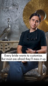 TALKING THREADS by PEARL UPPAL on Instagram: "Raise your hand if you’ve ever been personally victimised by a designer who refused to change a neckline 🙋‍♀️ Yeah… same. In the first episode of Coffee & Couture, I’m spilling the (strong) coffee on why customisation isn’t about being “difficult”—it’s about being heard. At Talking Threads, we start with our beautiful design—but we leave space for you. Your sleeve tweak, your lining request, your “can we tone down the shimmer” moment. Luxury 