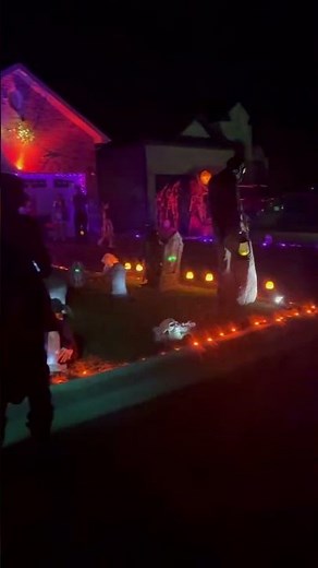 INSANE Halloween House Display 2024 Full Walkthrough with Lights, Animatronics & Scares! #halloween