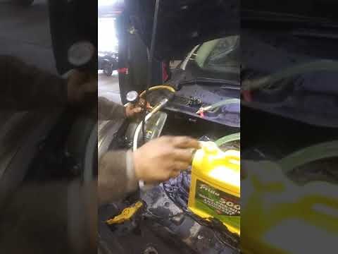 How to bleed the cooling system with a vacuum tool on a 2013 Ford Escape 1.6l Turbo