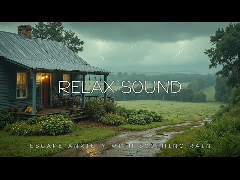 Cozy Cabin Storm | Gentle ASMR Rain & Thunder Sounds for Anxiety Relief & Deep Sleep