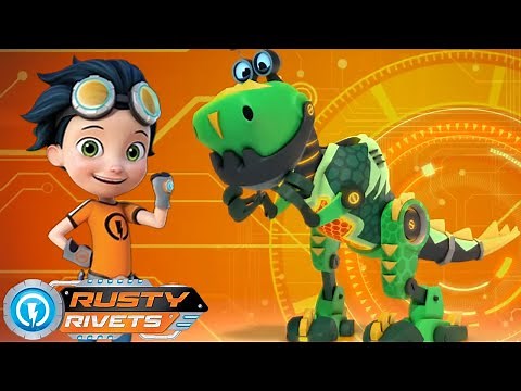 Rusty vs. The Dino Invasion + MORE! | Rusty Rivets | Cartoons for Kids