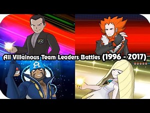 Evolution of Pokémon First Evil Boss Battles (1996 - 2017)