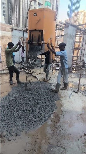 cren concrete casting work building Construction