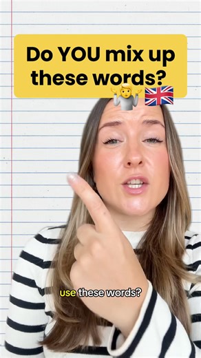 Learn how to correctly use these English words! 🇬🇧 #learnenglish #englishteacher #englishtips