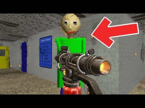 BALDI HAS A FLAME GUN... HE SET THE SCHOOL ON FIRE | Baldi's Basics MOD