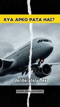 airplane wing flex turbulence#fact #aviation