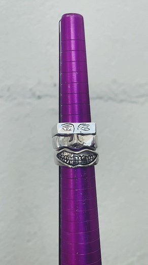 Ring stacking ASMR! Triple stacker on our website✨ #asmr #asmrsounds #jewellery #jewelrybusiness #smallbusiness #aesthetic #alttiktok #altfashion