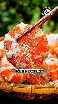 Turning Fresh Mandarins Into Beautiful Flower-Shaped Candies 🍊#mandarin #candy #homemade