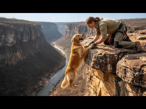 WOMAN SAVES A PREGNANT DOG FROM A CLIFF. WHAT SHE DID NEXT WILL SHOCK YOU! #animalrescuestories