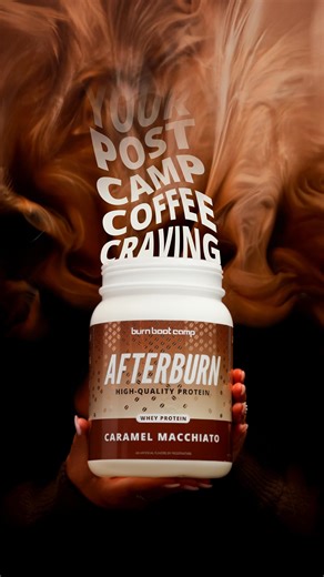 The comeback you’ve been waiting for 💥 Afterburn Caramel Macchiato Whey Protein is back, bolder, and better. Get ready for this to hit your gym very soon 👀 | Burn Boot Camp