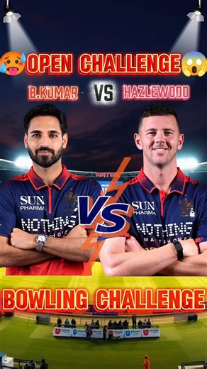 Bhuvneshwar 🆚 Josh Hazlewood 😱 Bowled Out challenge 💪#shortvideo #shortsviral #shorts #ipl2026 #ipl