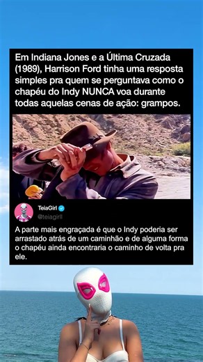 Em Indiana Jones e a Última Cruzada (1989), o Chapéu do Indy Se Manteve no Lugar Graças a Grampos
