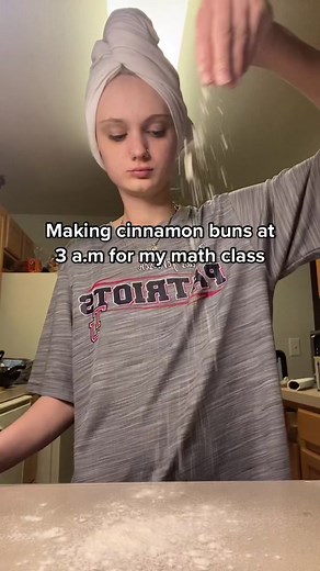 3 AM Cinnamon Bun Baking Adventure for Math Class