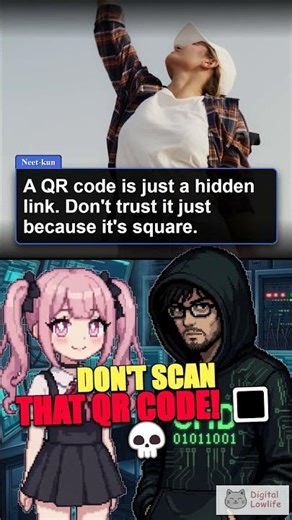 STOP Scanning Random QR Codes! (Quishing Scam) 🔳💀 #shorts