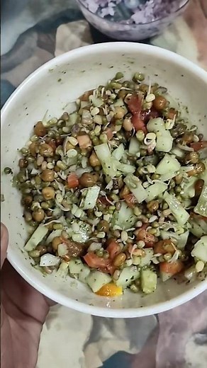 healthy Sprouts recipe for weight loss #healthyfood #weightlossfood #nogasrecipe#breakfast#mycooking