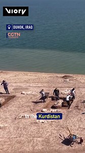 Lower water levels at Iraq’s Mosul Dam have revealed an ancient city over 5,000 years old where archeologists uncovered 40 clay coffins, skeletons, and artifacts dating back to the Seleucid era. The site shows continuous human habitation since around 2,900 BC #History #Interestinghistory #AncientCity #LostCivilization #Archaeology #HistoryUnearthed #MosulDam #KurdistanDiscovery #AncientHistory #SeleucidEra #IraqHistory | CGTNEurope
