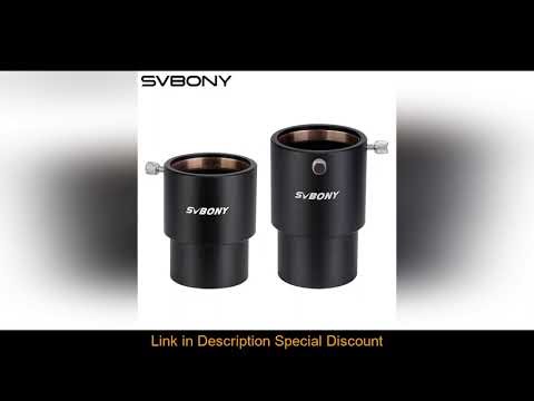 SVBONY Telescope Eyepiece Extension Tube Adapter 2'' 75/90mm Metal for Astronomical Telescope SV158