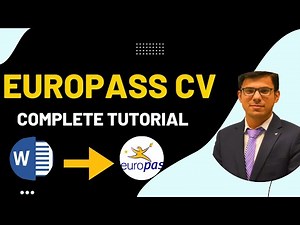 How to Make Europass CV | Europass CV Tutorial 2022