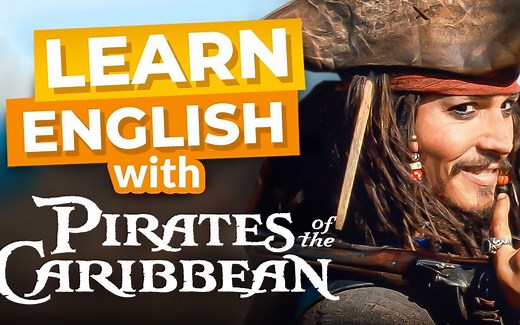 跟《加勒比海盗》学英语 Learn English with Pirates Of The Caribbean [1080p 英文字幕]--跟着电视剧学英语系列