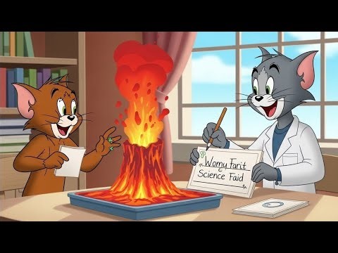 Tom and Jerry at the School Science Fair | A Fun Learning Adventure