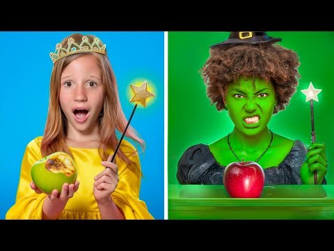 Nastya and the two witches at the magic school