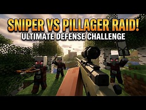 Saving Villagers from a Pillager Castle Prison Using Modern Weapons!