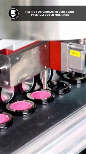 Automated Blush & Cream Makeup Filling Machine!