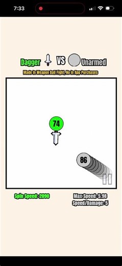 Dagger vs Unarmed, App Store edition
