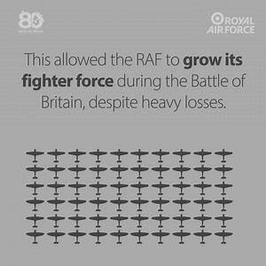 The Battle of Britain was won through the hard work of men and women up and down the country. Aircraft factories across England, Scotland, Wales, and Northern Ireland played a vital role – building over 15,000 military aircraft in 1940 alone. This constant supply of aircraft allowed RAF Fighter Command to replace its losses, and actually grow in strength, during the intense conflict of 1940. https://www.raf.mod.uk/our-organisation/our-history/anniversaries/battle-of-britain/ #DetectAndDefend | R