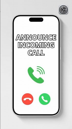 How to turn on announce incoming calls on iphone